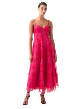 aje bonjour asymmetric midi dress Aje Bonjour Asymmetric Midi Dress main image 0